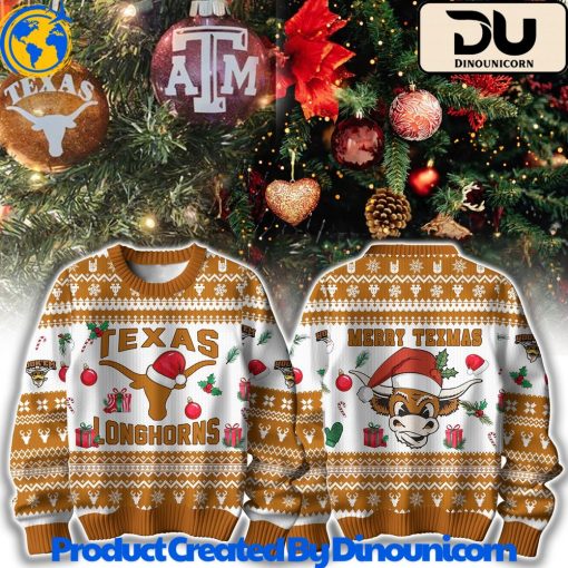 Texas Longhorns Football NCAA Ugly Christmas Sweater