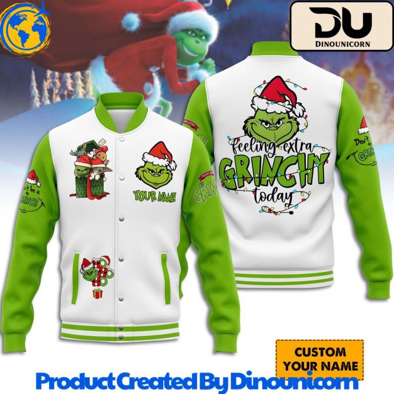 The Grinch Baseball Jacket