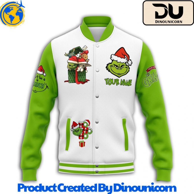 The Grinch Baseball Jacket