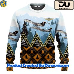 US Navy Grumman F14 Tomcat Ugly Christmas Sweater