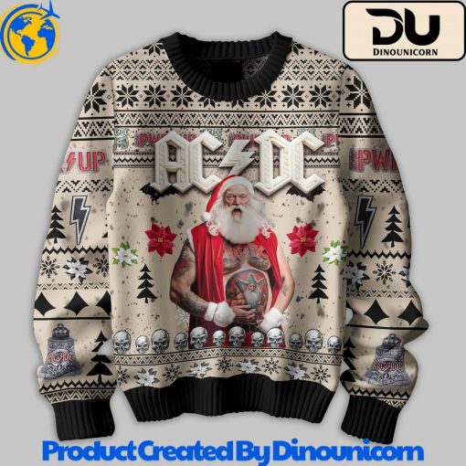 AC/DC Hells Bells Ugly Christmas Sweater