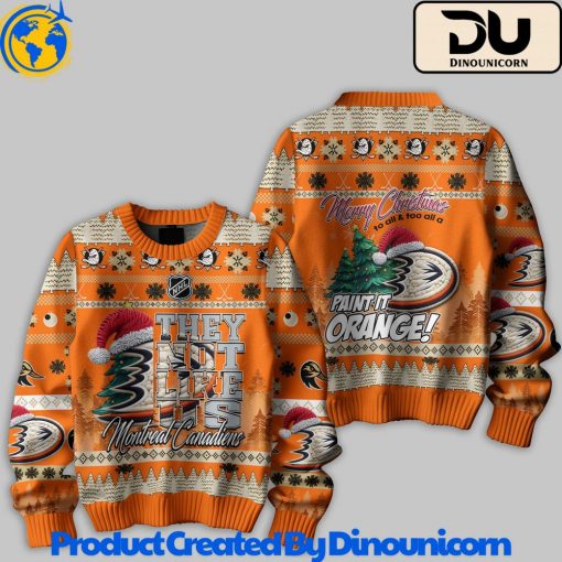 Anaheim Ducks NHL Ugly Christmas Sweater