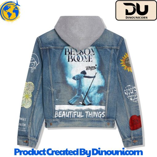 Benson Boone Hooded Denim Jacket