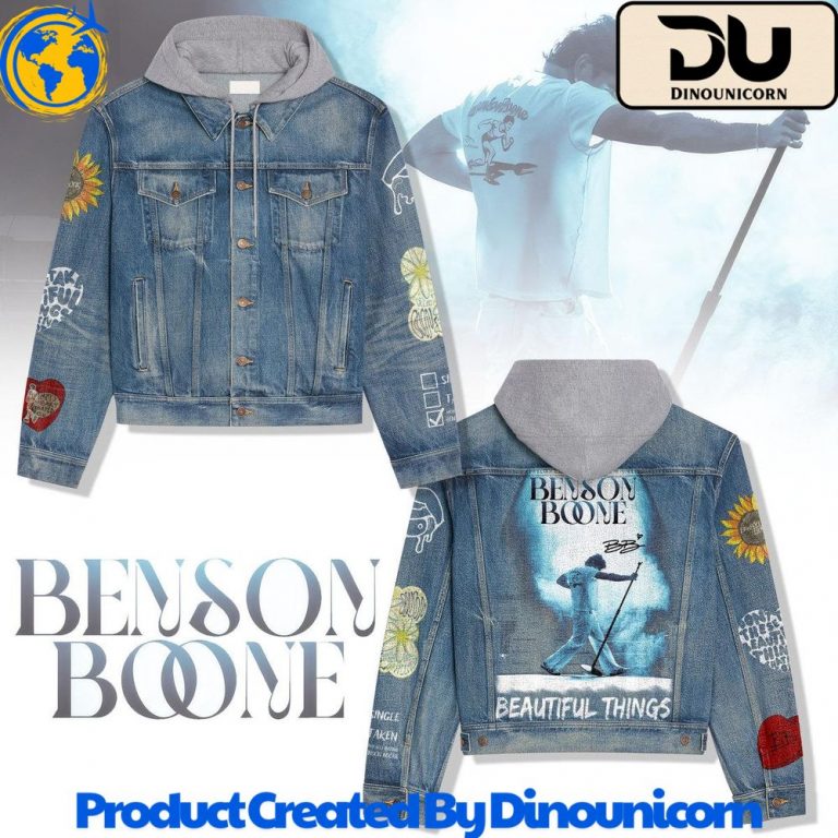 Benson Boone Hooded Denim Jacket