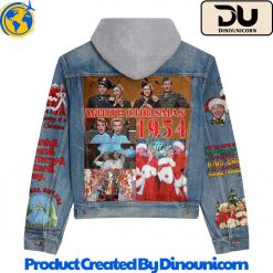 Bing Crosby Merry Christmas Hooded Denim Jacket