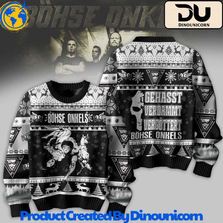 Bohse Onkelz Rock Band Ugly Christmas Sweater