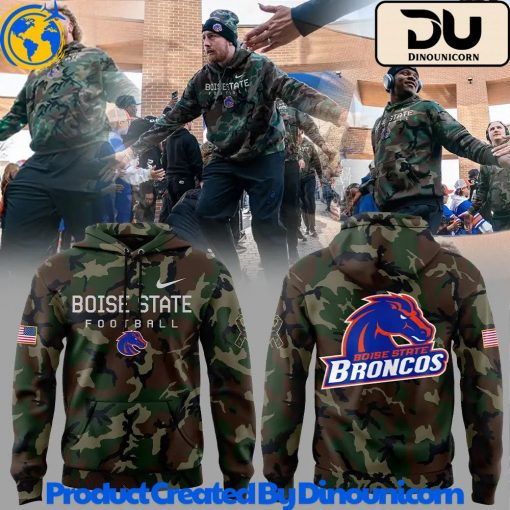 Boise State Broncos Football NCAA Camo Hoodie