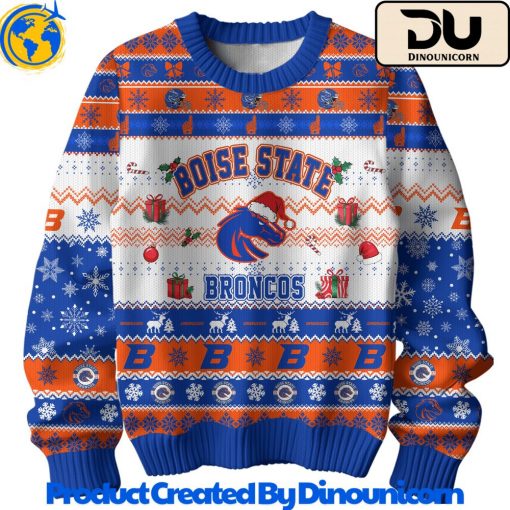 Boise State Broncos Football NCAA Ugly Christmas Sweater