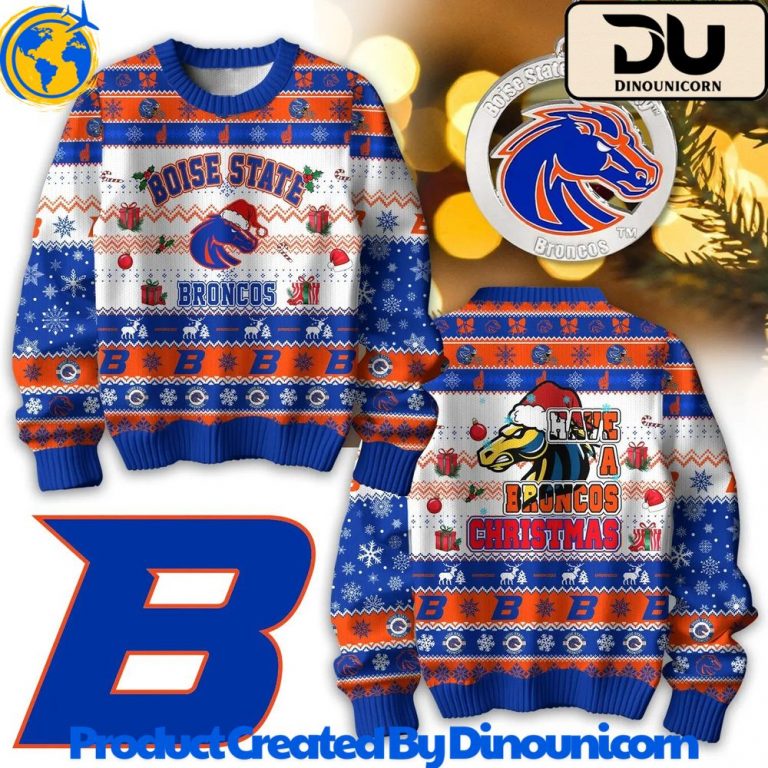 Boise State Broncos Football NCAA Ugly Christmas Sweater