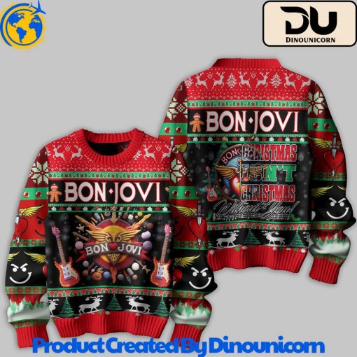 Bon Jovi Ugly Christmas Sweater