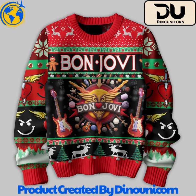 Bon Jovi Ugly Christmas Sweater