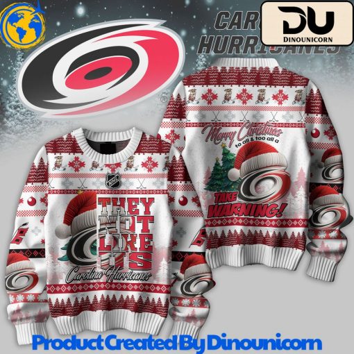 Carolina Hurricanes Hockey NHL Ugly Christmas Sweater