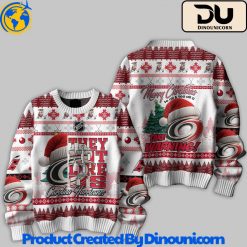 Carolina Hurricanes Hockey NHL Ugly Christmas Sweater