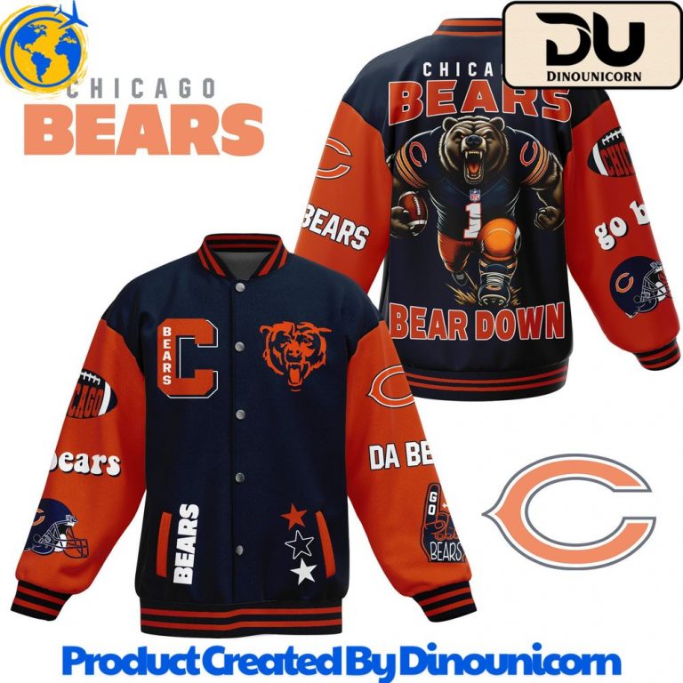 Chicago Bears NFL Baseball Jacket