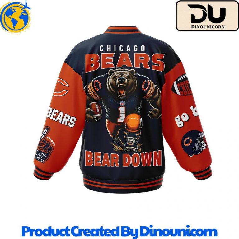 Chicago Bears NFL Baseball Jacket