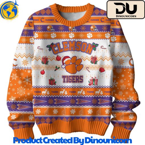 Clemson Tigers Football NCAA Ugly Christmas Sweater