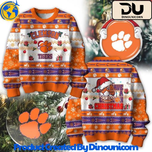 Clemson Tigers Football NCAA Ugly Christmas Sweater