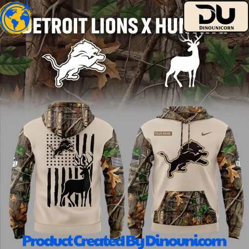 Detroit Lions NFL x Hunting Hoodie