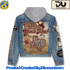 George Strait Hooded Denim Jacket