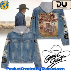 George Strait Hooded Denim Jacket