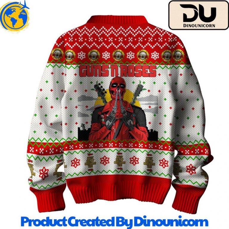 Guns N Roses Ugly Christmas Sweater