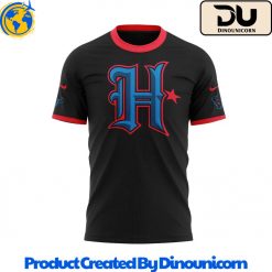 Houston Texans NFL Blue on Black T-shirt