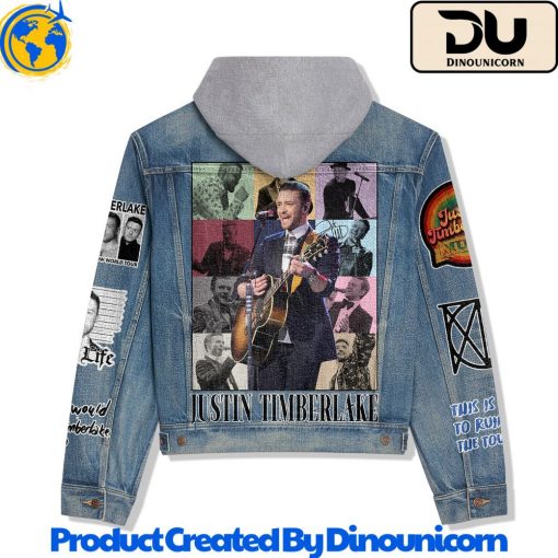 Justin Timberlake Hooded Denim Jacket