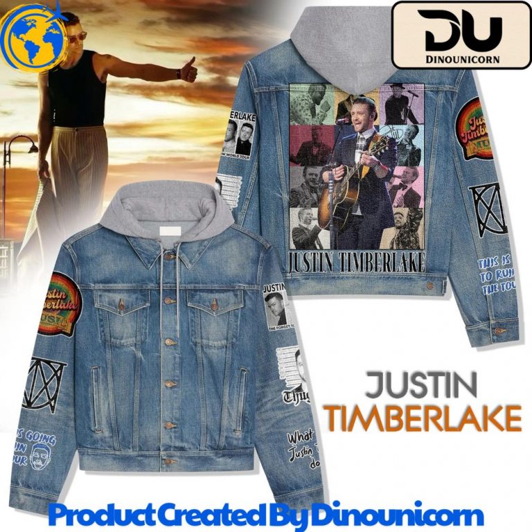 Justin Timberlake Hooded Denim Jacket