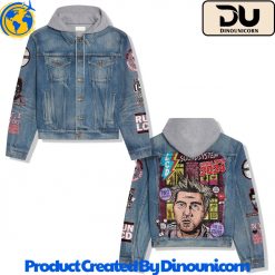 LCD Soundsystem Hooded Denim Jacket