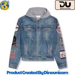 LCD Soundsystem Hooded Denim Jacket