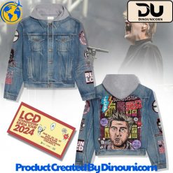 LCD Soundsystem Hooded Denim Jacket