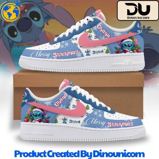 Lilo And Stitch Merry Christmas Air Force 1 Sneaker