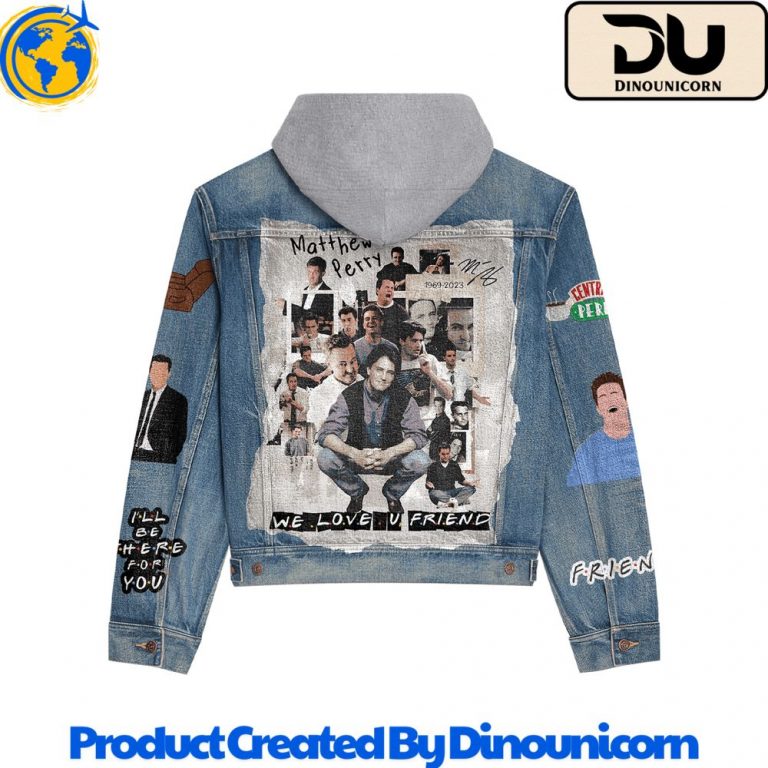 Matthew Perry Hooded Denim Jacket