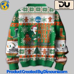 Miami Hurricanes Football NCAA Ugly Christmas Sweater