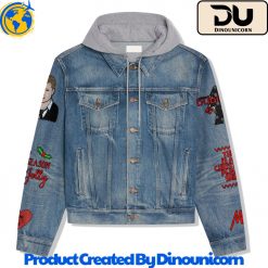 Michael Buble Hooded Denim Jacket