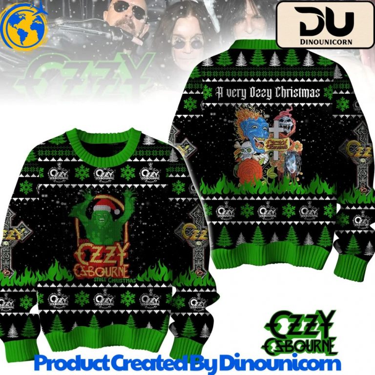 Ozzy Osbourne Ugly Christmas Sweater