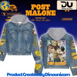 Post Malone Hooded Denim Jacket