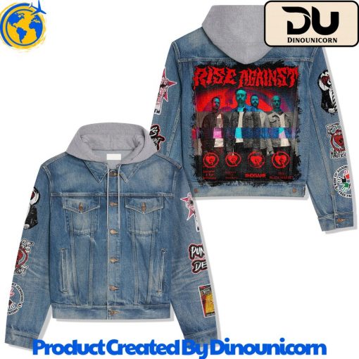 Rise Against Hooded Denim Jacket