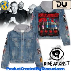 Rise Against Hooded Denim Jacket