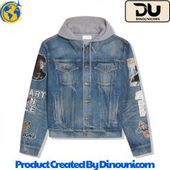 Rod Wave Last Lap Hooded Denim Jacket