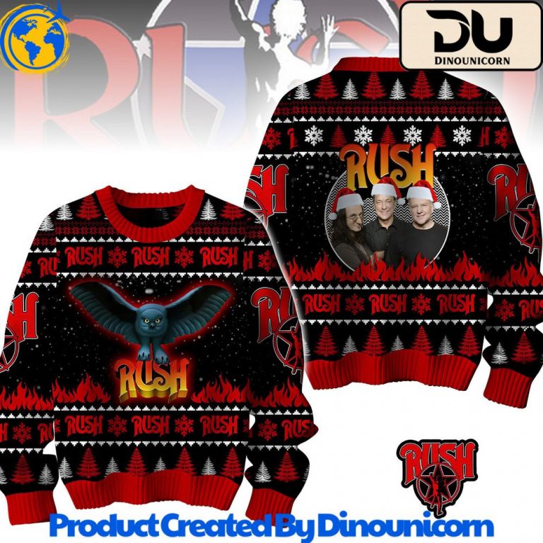 Rush Rock Band Ugly Christmas Sweater