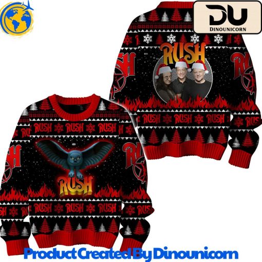 Rush Rock Band Ugly Christmas Sweater