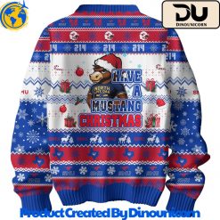 SMU Mustangs Football NCAA Ugly Christmas Sweater