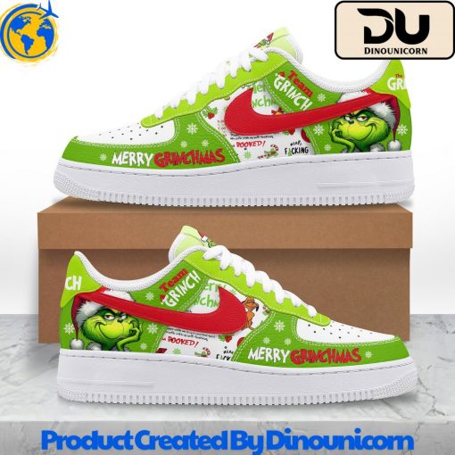 Team Grinch Merry Christmas Air Force 1 Sneaker