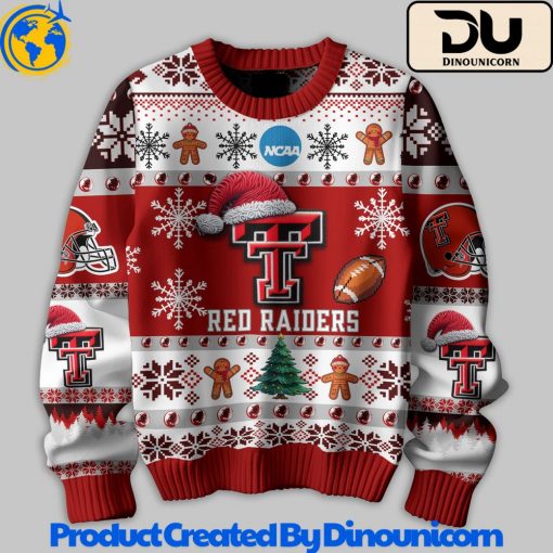 Texas Tech Red Raiders Football NCAA Ugly Christmas Sweater