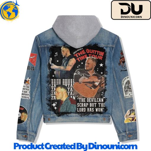 Zach Bryan Hooded Denim Jacket