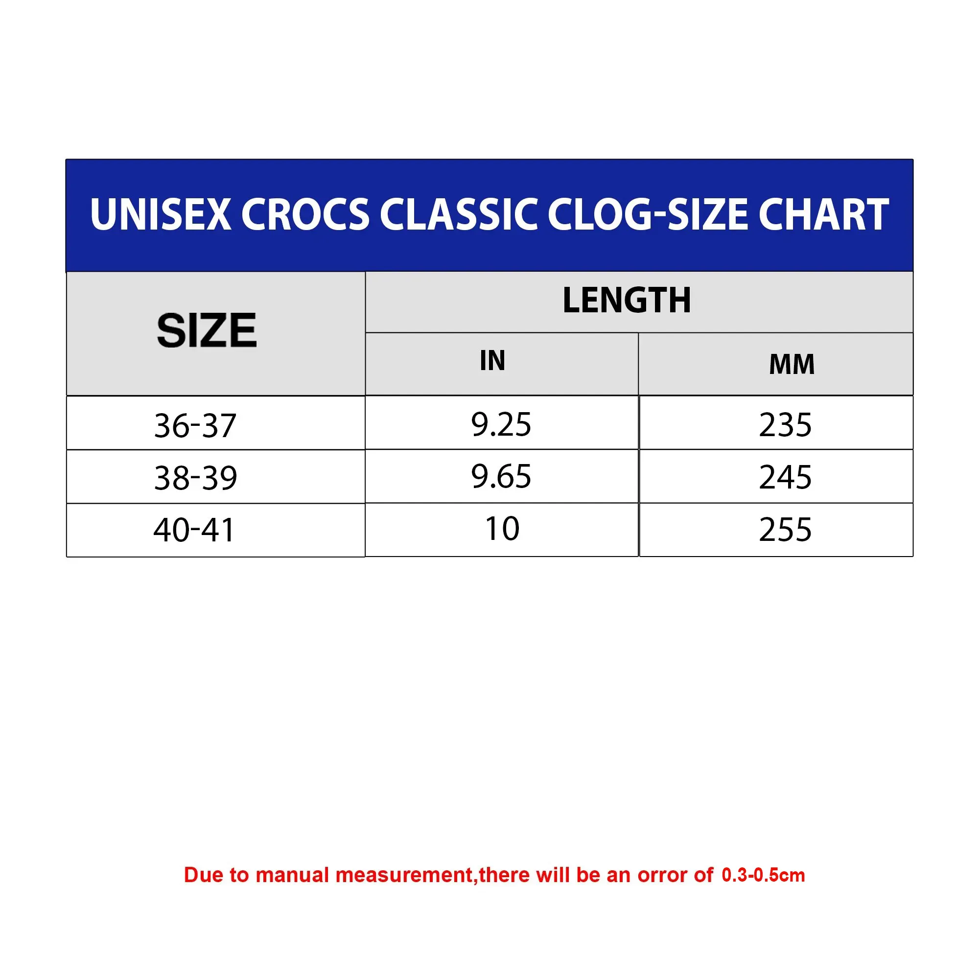 Height Increasing Crocs