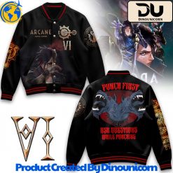 Arcane League of Legends Baseball Jacket