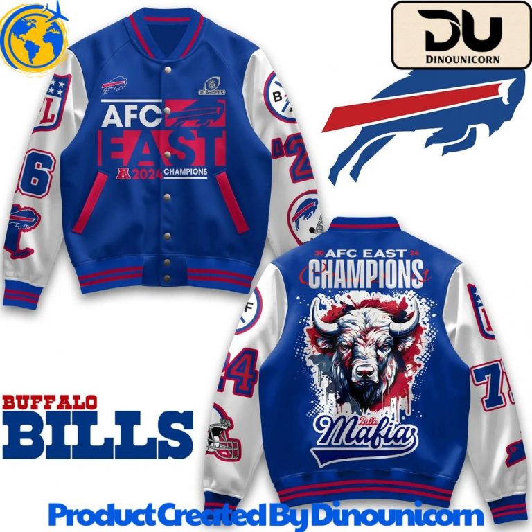 Buffalo Bills AFC East Champions Baseball Jacket