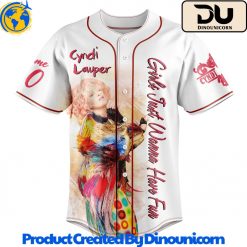 Cyndi Lauper Tour Baseball Jersey